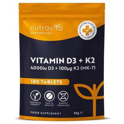 Vitamin D3 4000 iu & Vitamin K2 100μg (MK7)