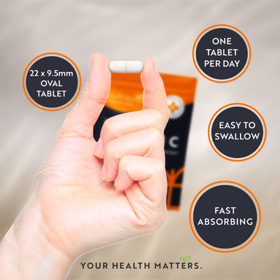 Vitamin C Tablets 1100mg Essentials 90 Tablets