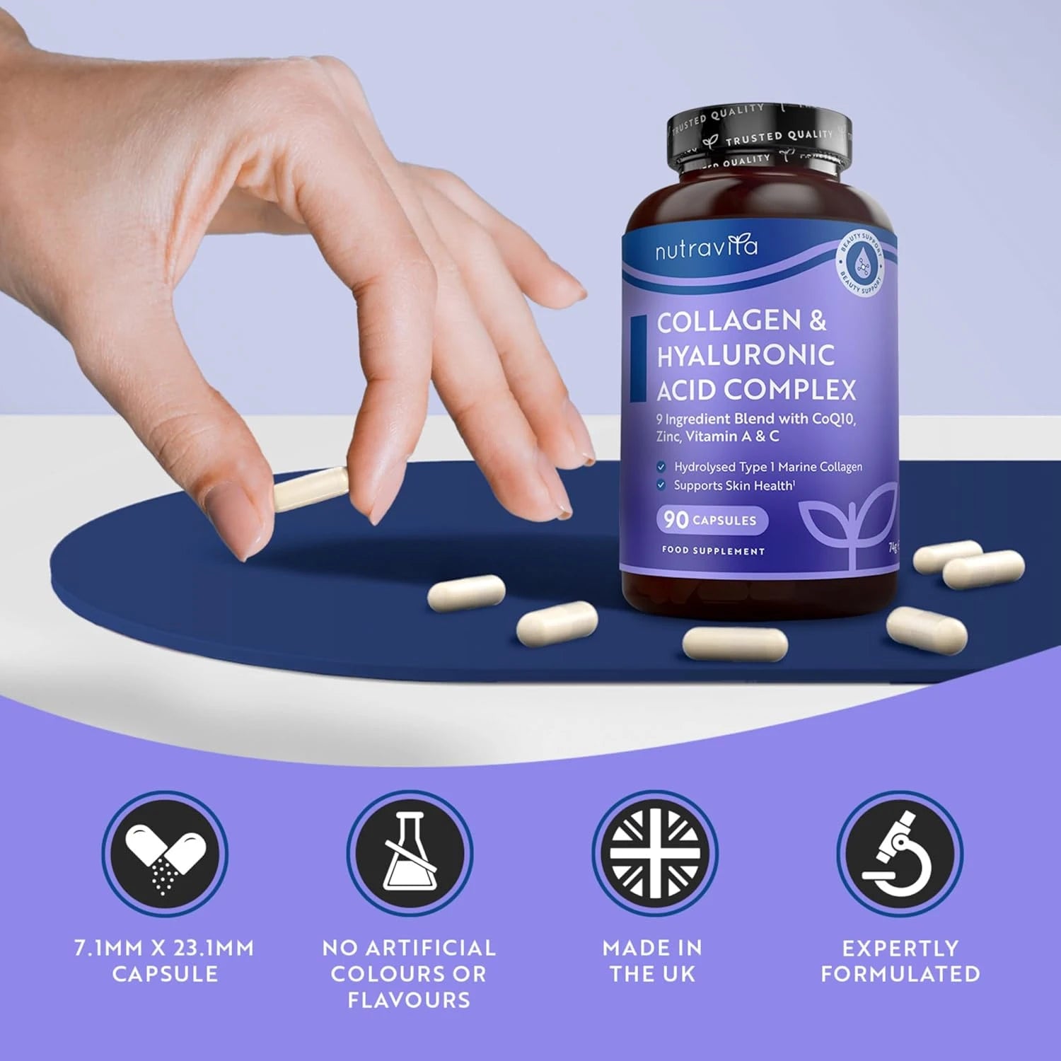 Collagen & Hyaluronic Acid Complex - 90 Capsules