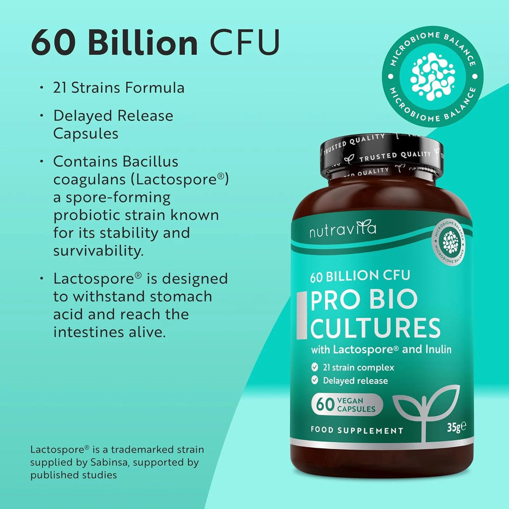 60 Billion CFU Bio Cultures Complex