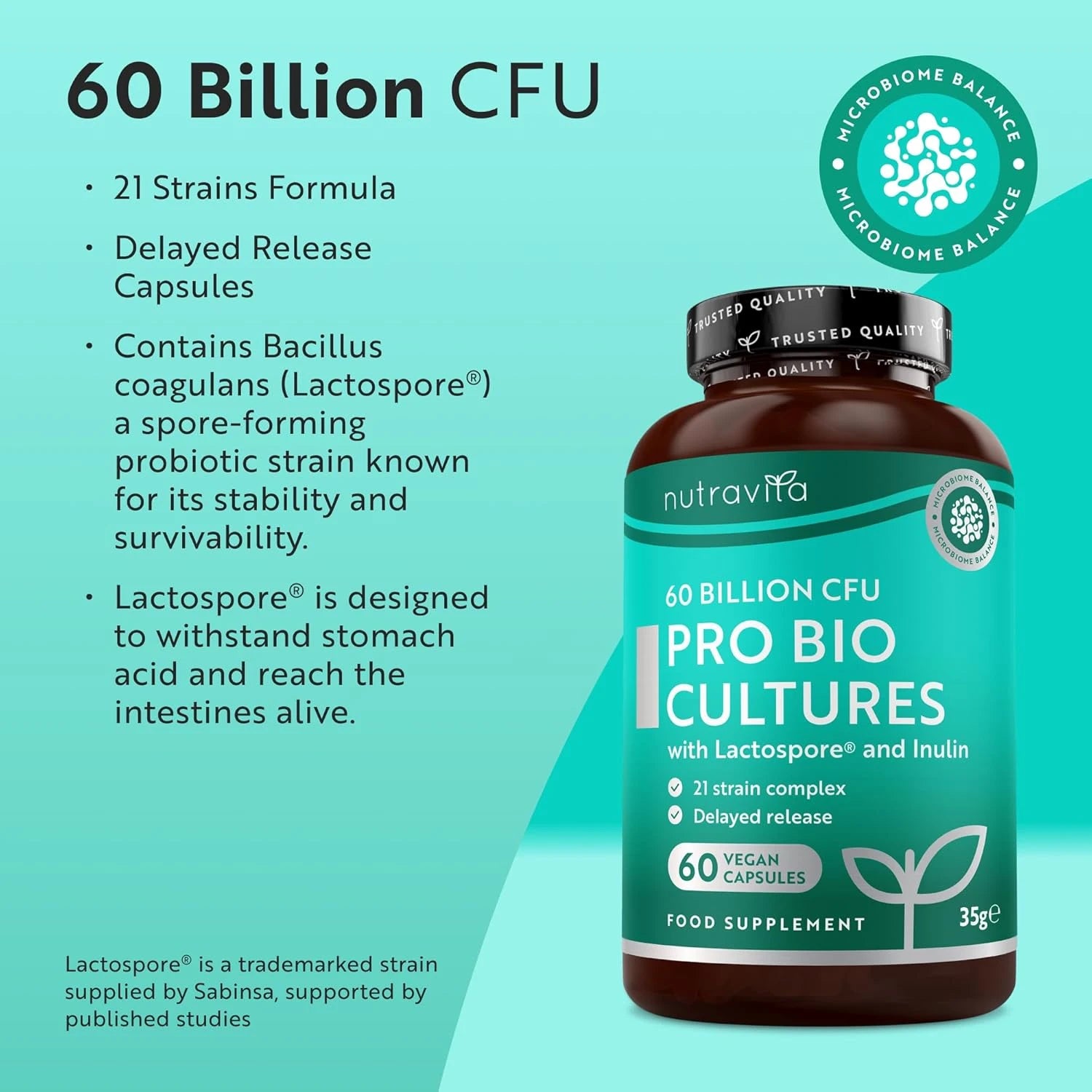 60 Billion CFU Bio Cultures Complex