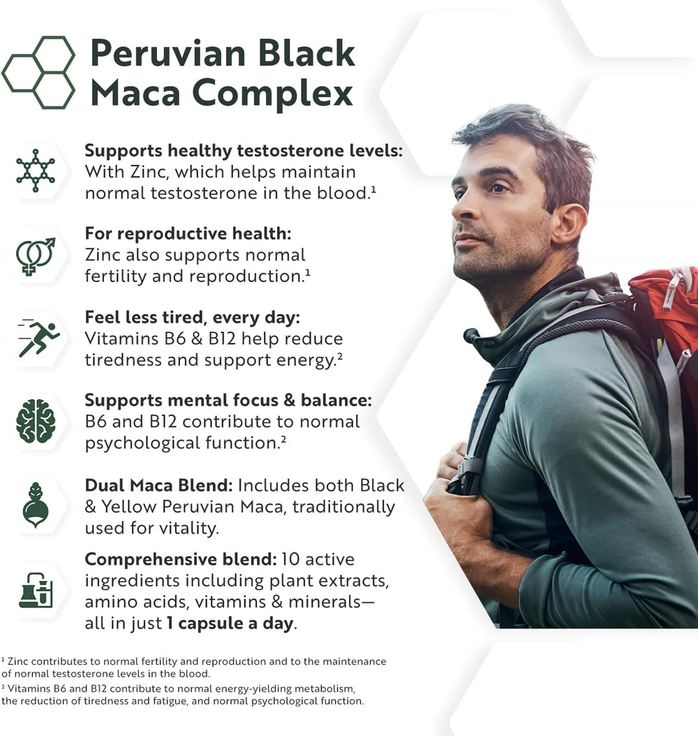 Black Maca Complex 6000mg - 180 Capsules
