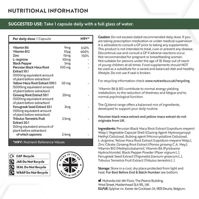 Black Maca Complex 6000mg - 180 Capsules