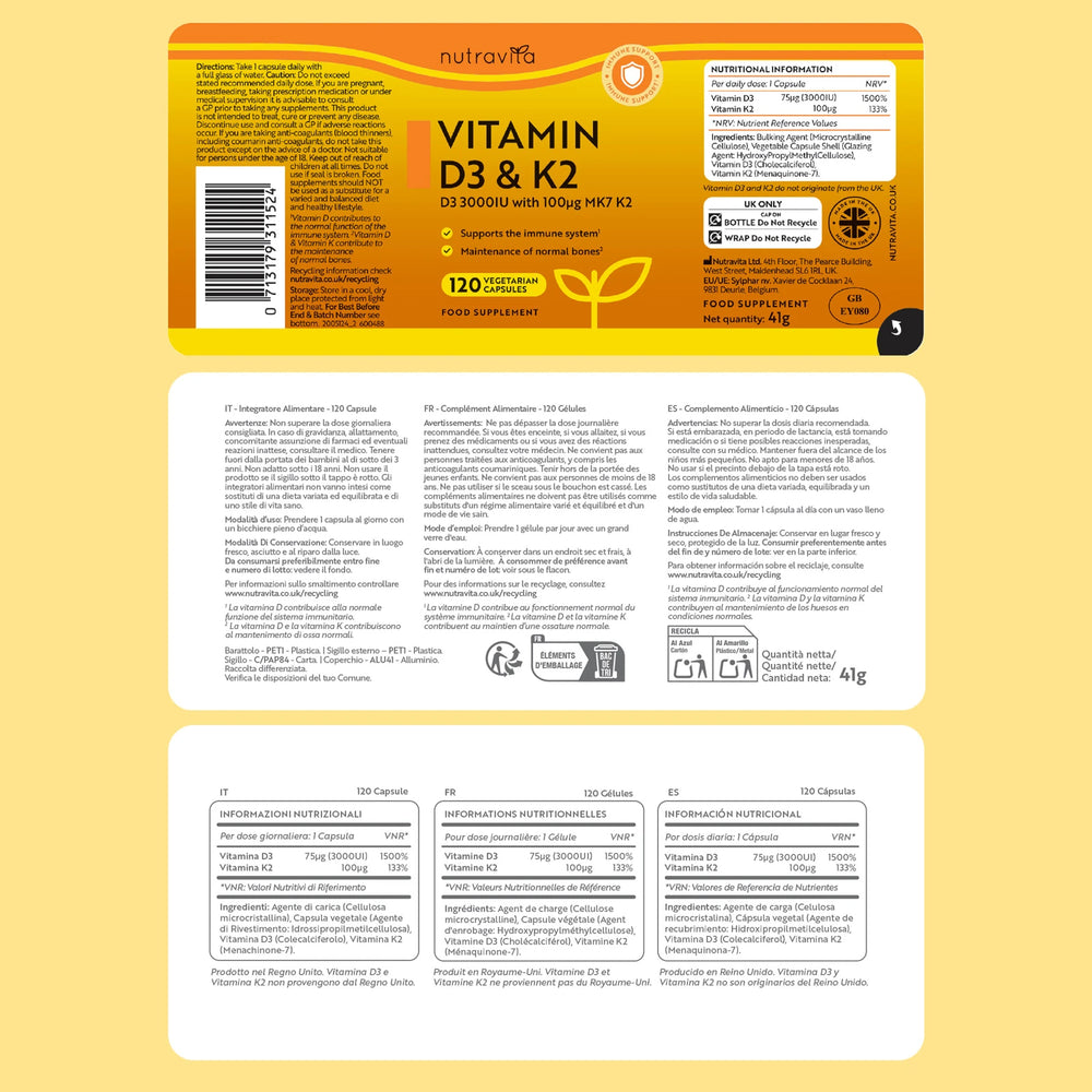Vitamin D3 with Vitamin K2