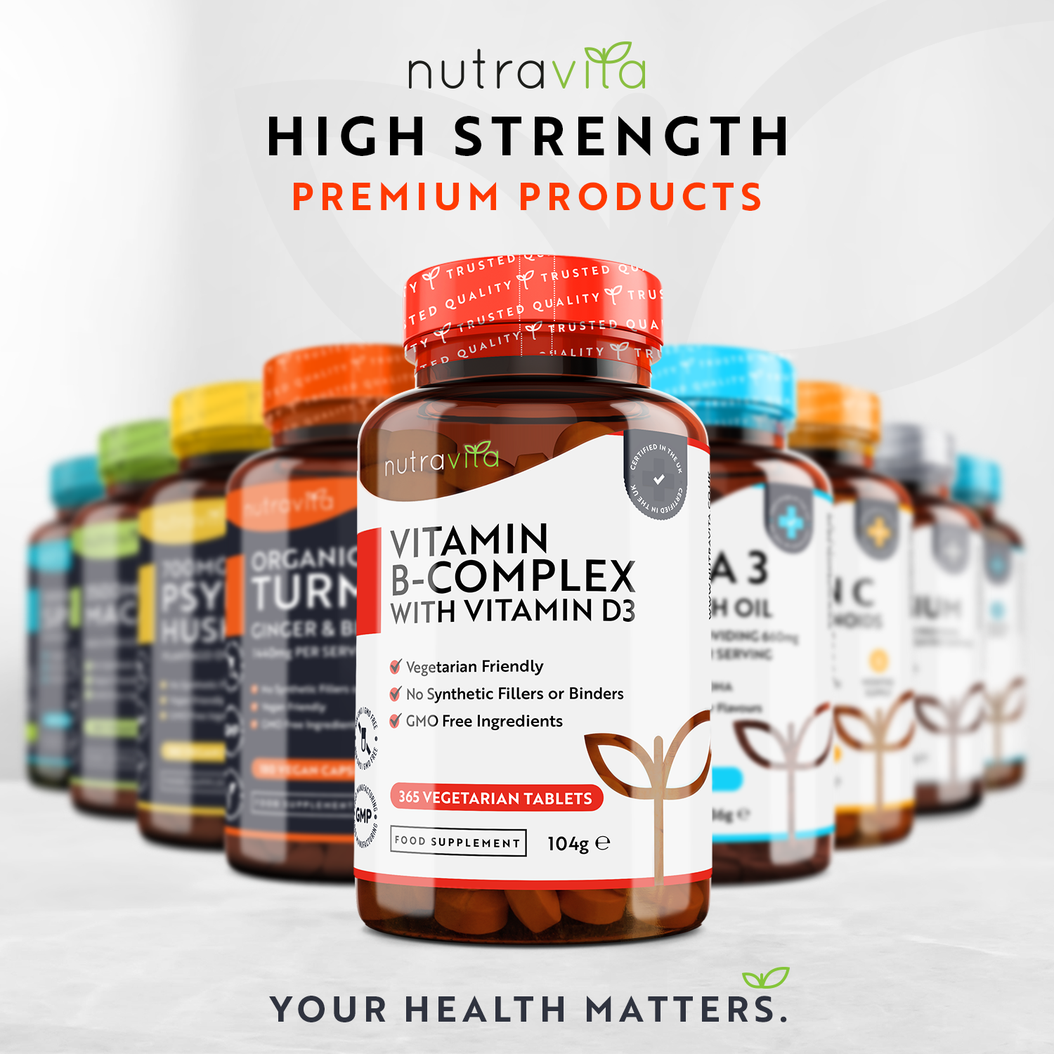 Vitamin B Complex with Vitamin D3 365 Tablets