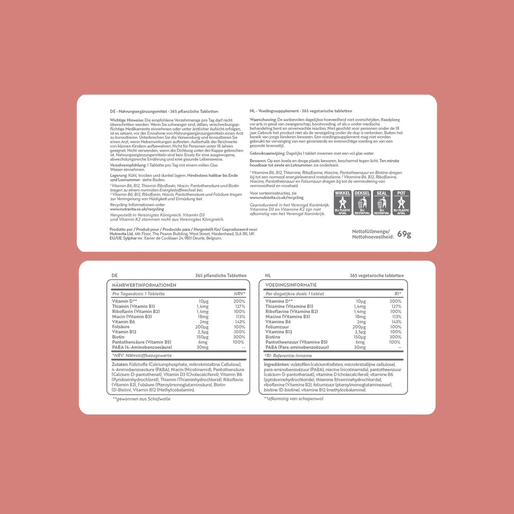 Vitamin B Complex with Vitamin D3