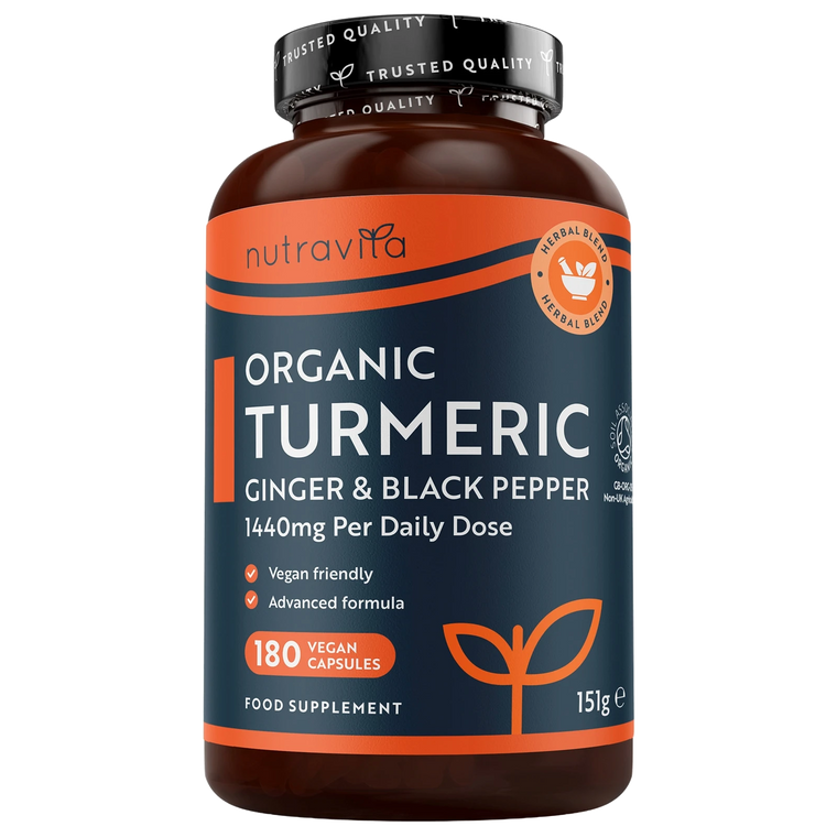 Organic Turmeric with Black Pepper & Ginger