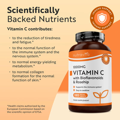 Vitamin C 1000mg with Bioflavonoids & Rosehip