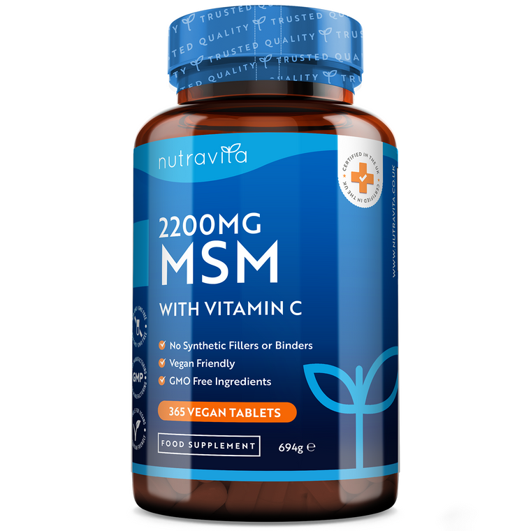 MSM 2200mg 365 Vegan Tablets