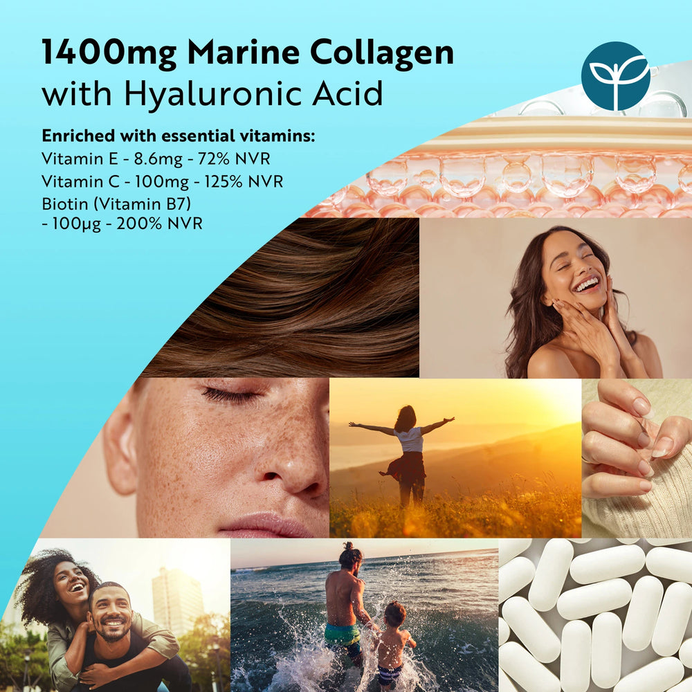 Hydrolysed Marine Collagen with Hyaluronic Acid 1400mg