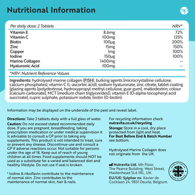 Hydrolysed Marine Collagen with Hyaluronic Acid 1400mg