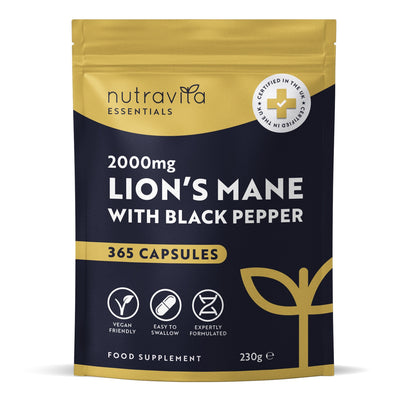 Organic Lions Mane 365 Vegan Capsules