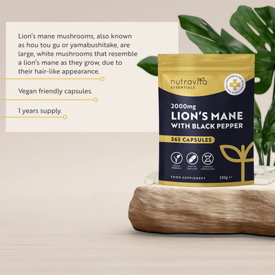 Organic Lions Mane 365 Vegan Capsules