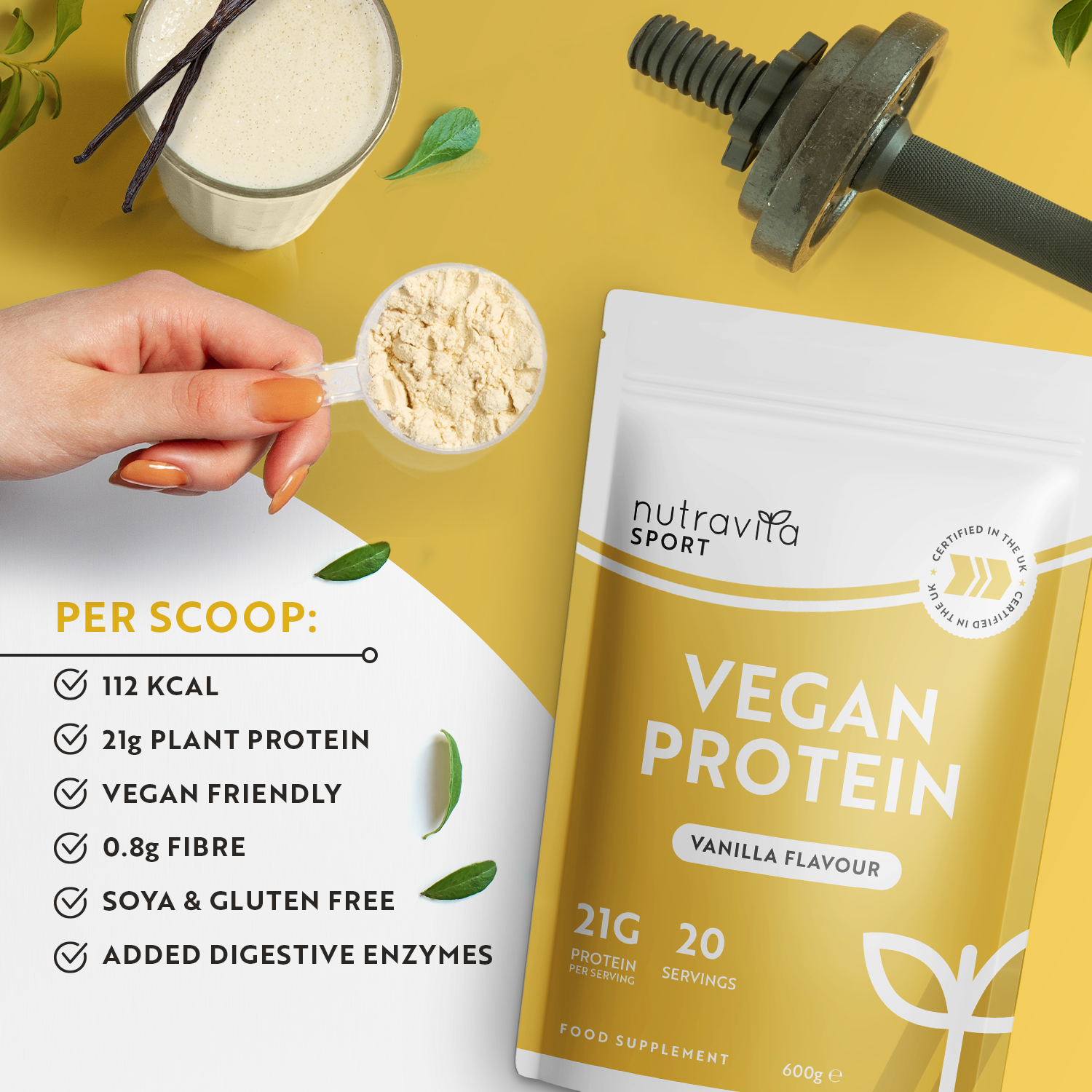Vegan Vanilla Protein Powder