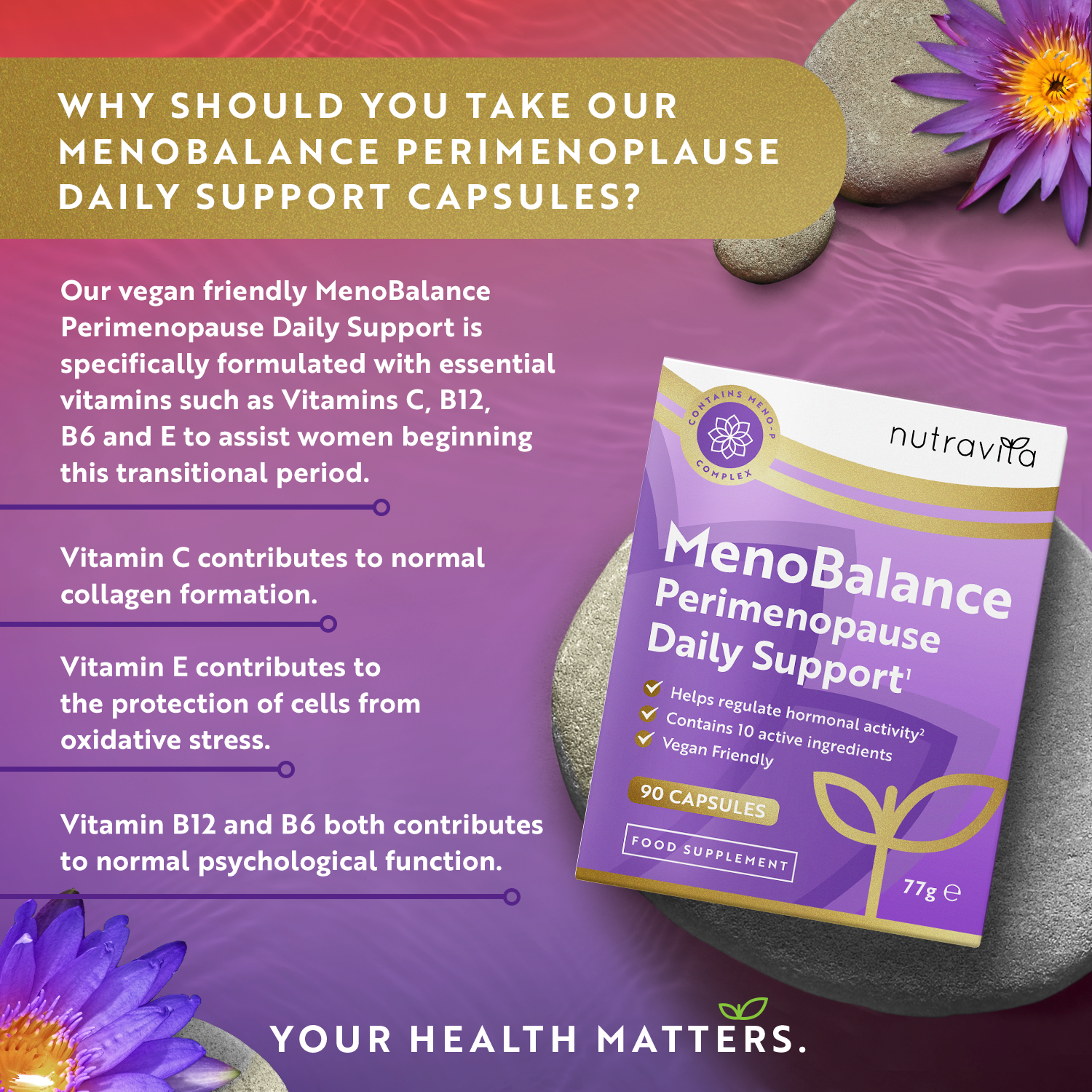 MenoBalance Perimenopause Daily Support - 90 Vegan Capsules