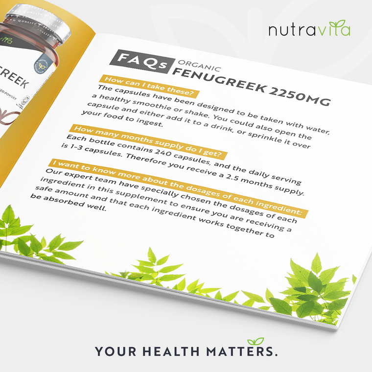 Organic Fenugreek Capsules