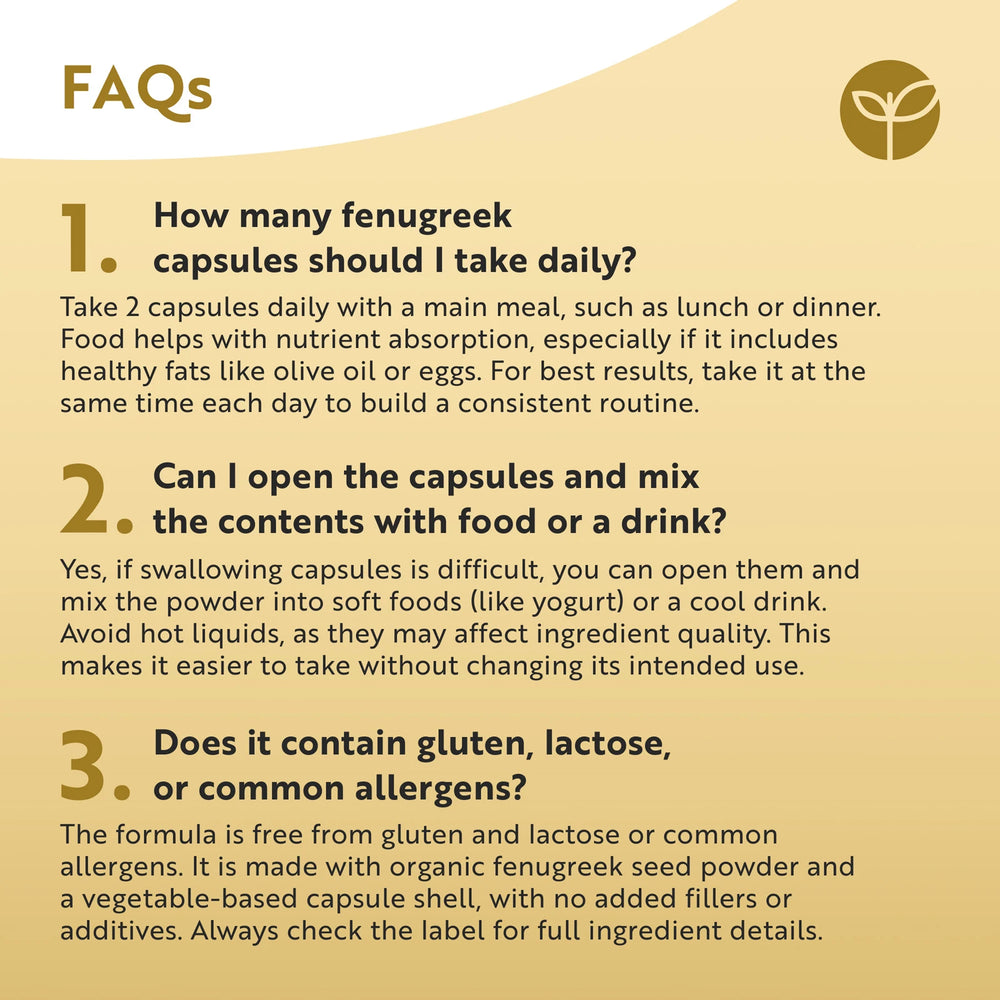 Organic Fenugreek Capsules