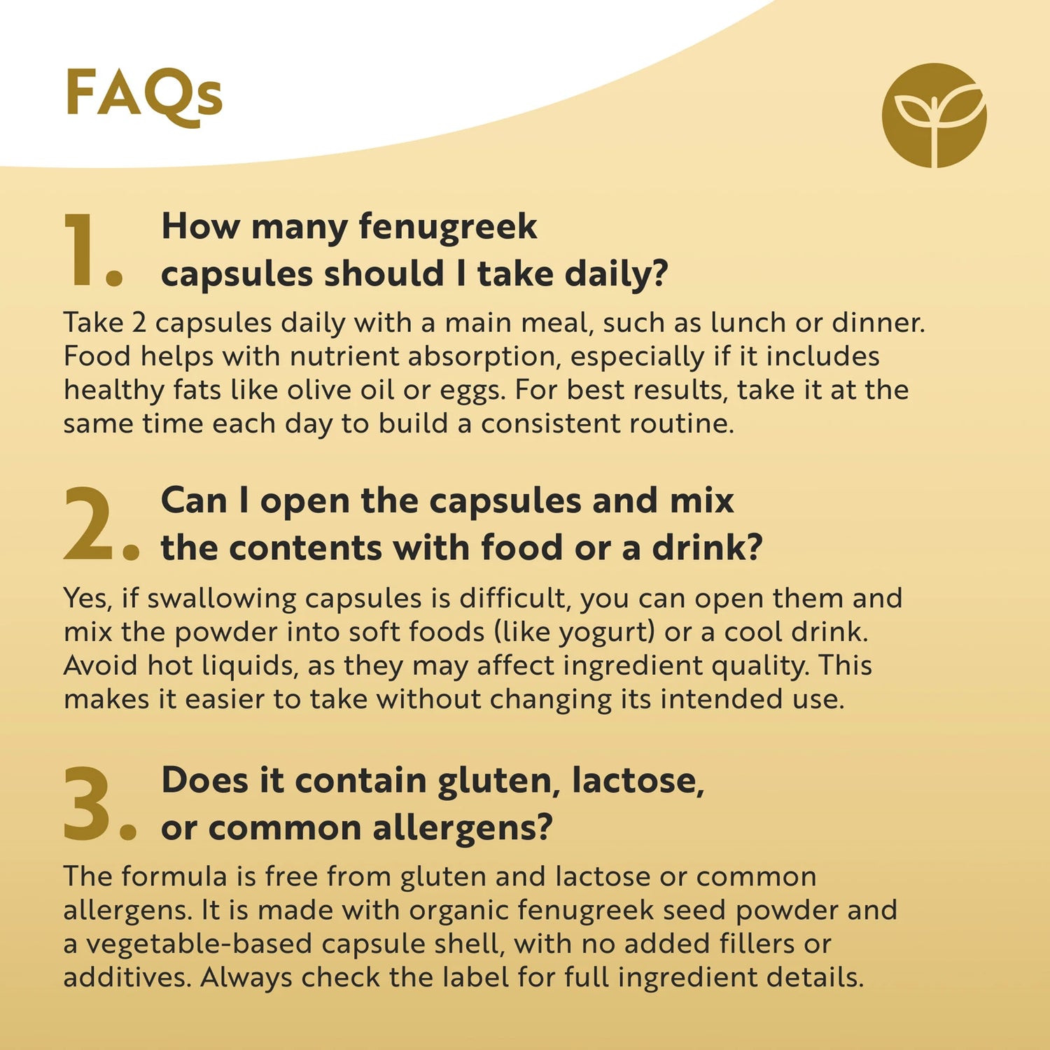 Organic Fenugreek Capsules