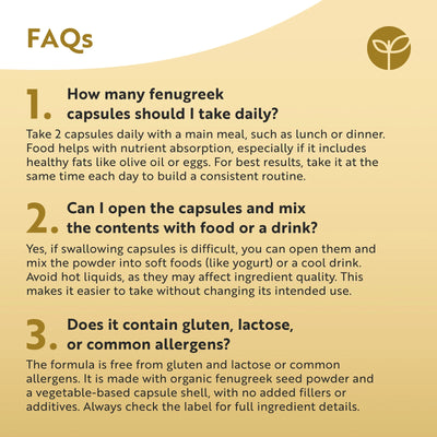 Organic Fenugreek Capsules
