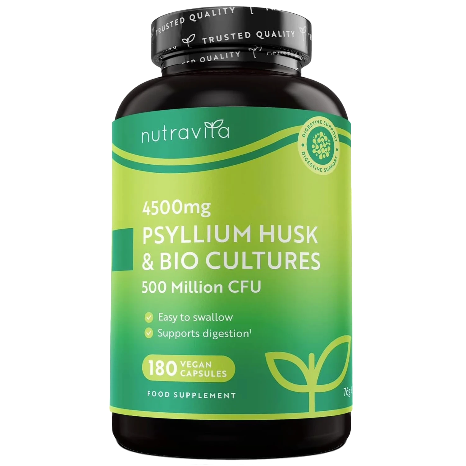 Psyllium Husk 4500mg with 500 Million CFU