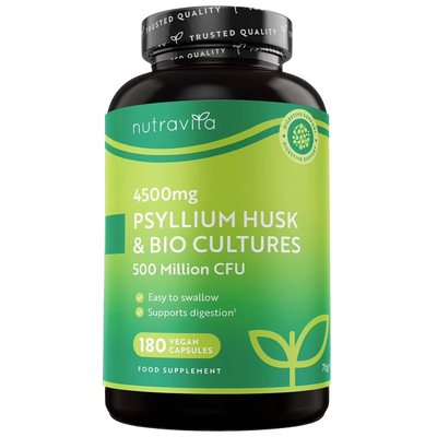 Psyllium Husk 4500mg with 500 Million CFU
