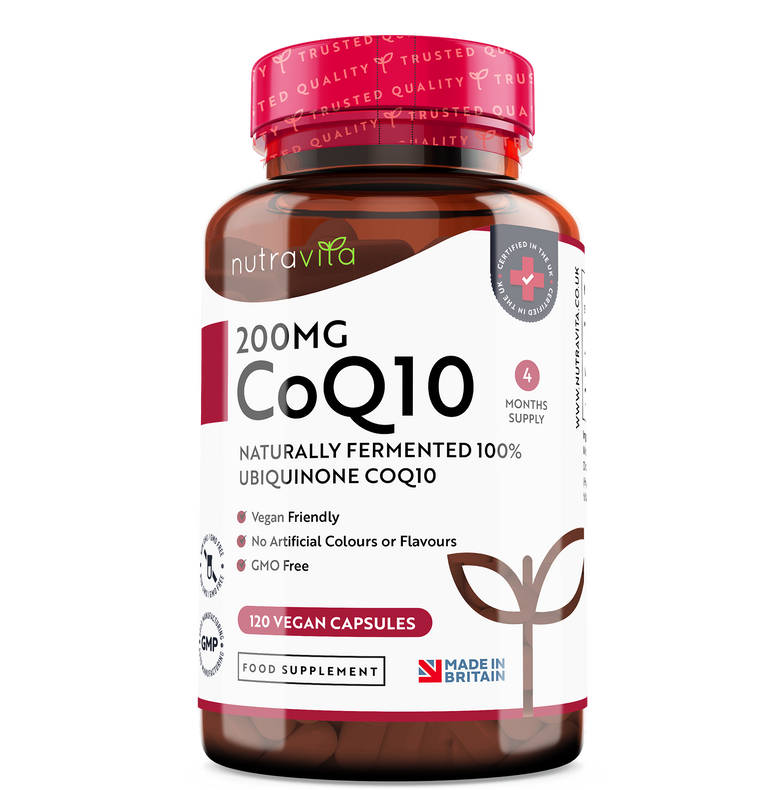 Co Enzyme Q10 (CoQ10) 200mg - 120 Vegan Capsules