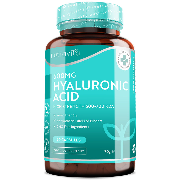 Hyaluronic Acid 600mg - 90 Vegan Capsules