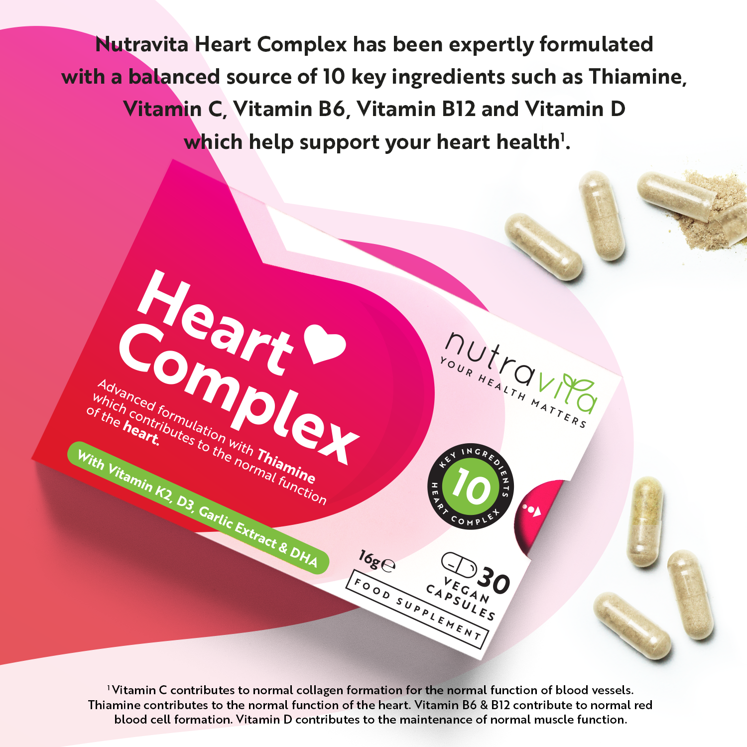 Advanced Heart Complex - 30 Vegan Capsules - 10 Key Ingredients