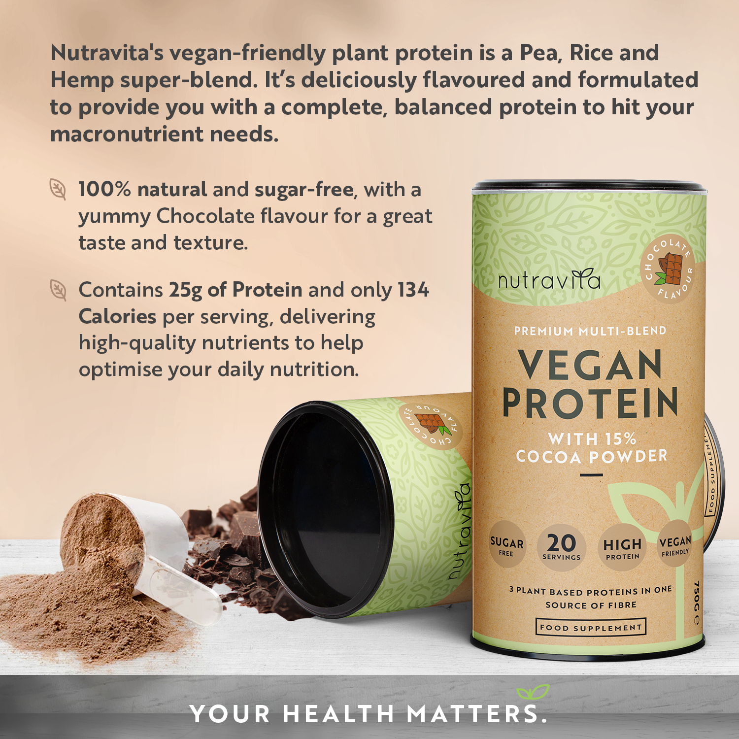 Vegan Chocolate Protein Powder
