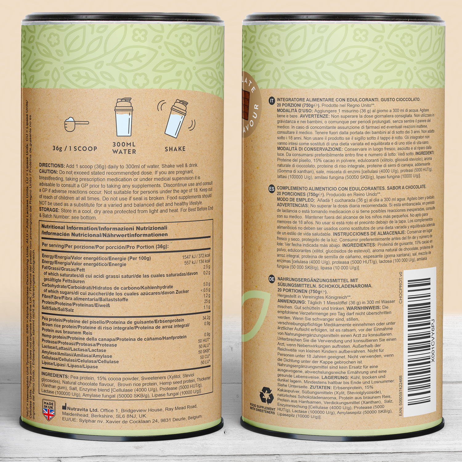 Vegan Chocolate Protein Powder