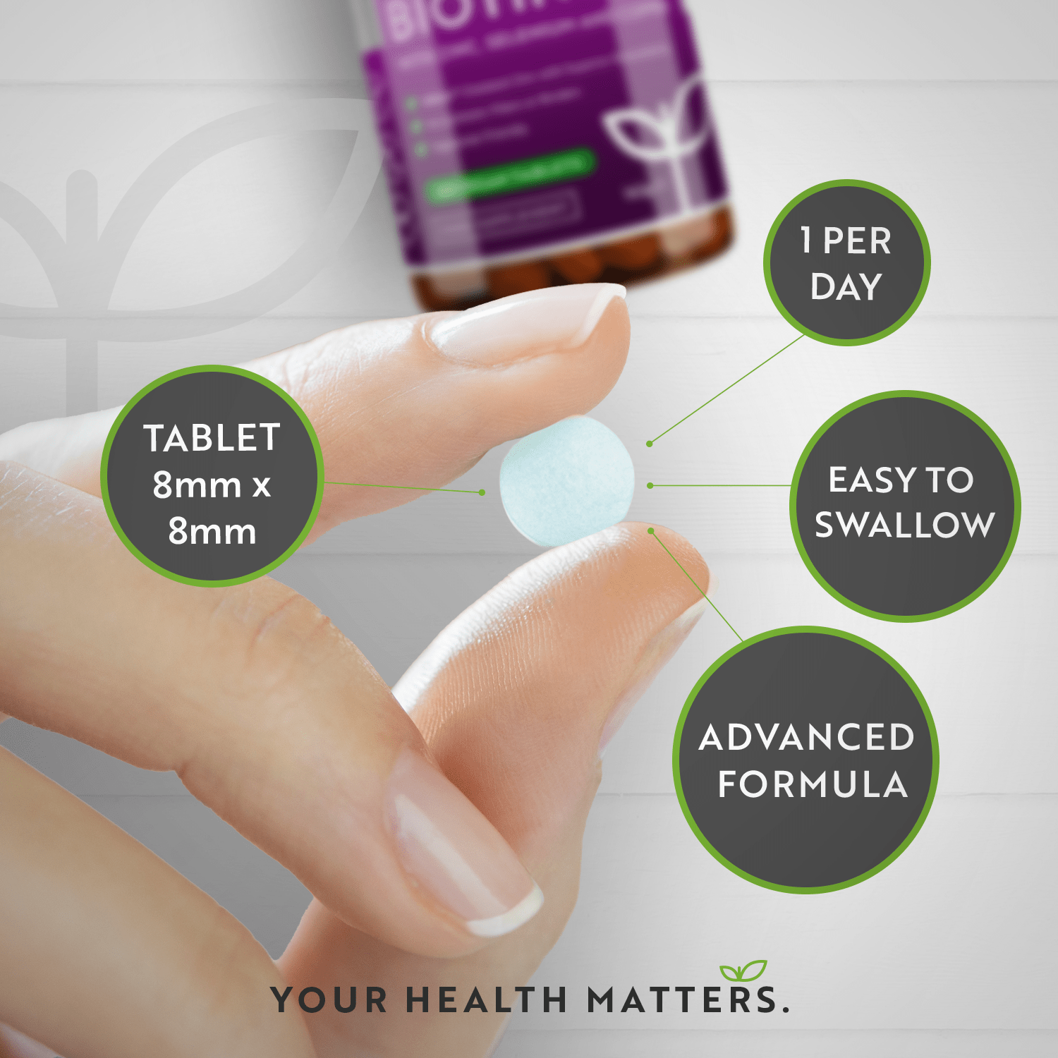 Biotin 12,000ug with Albion™ Zinc, Selenium & Copper 365 Vegan Tablets