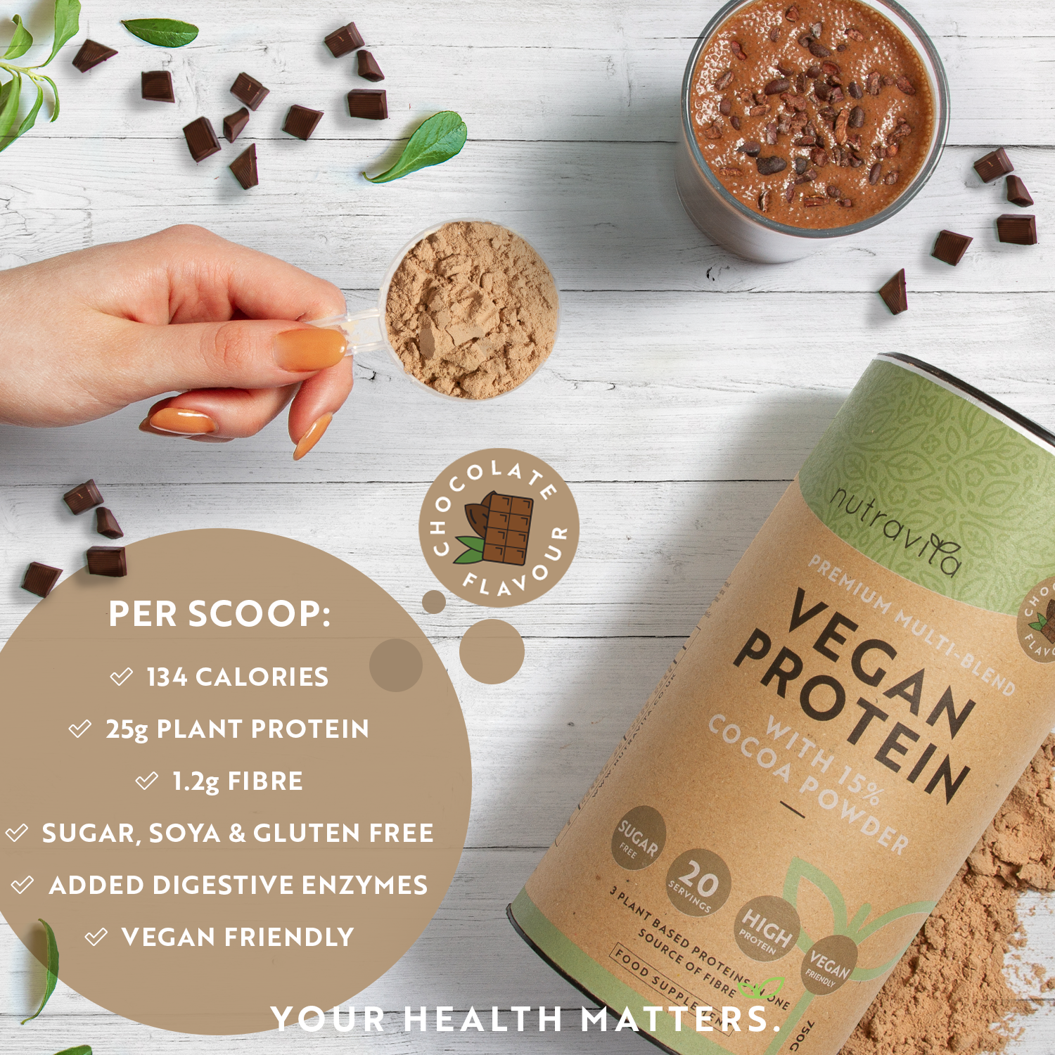 Vegan Chocolate Protein Powder