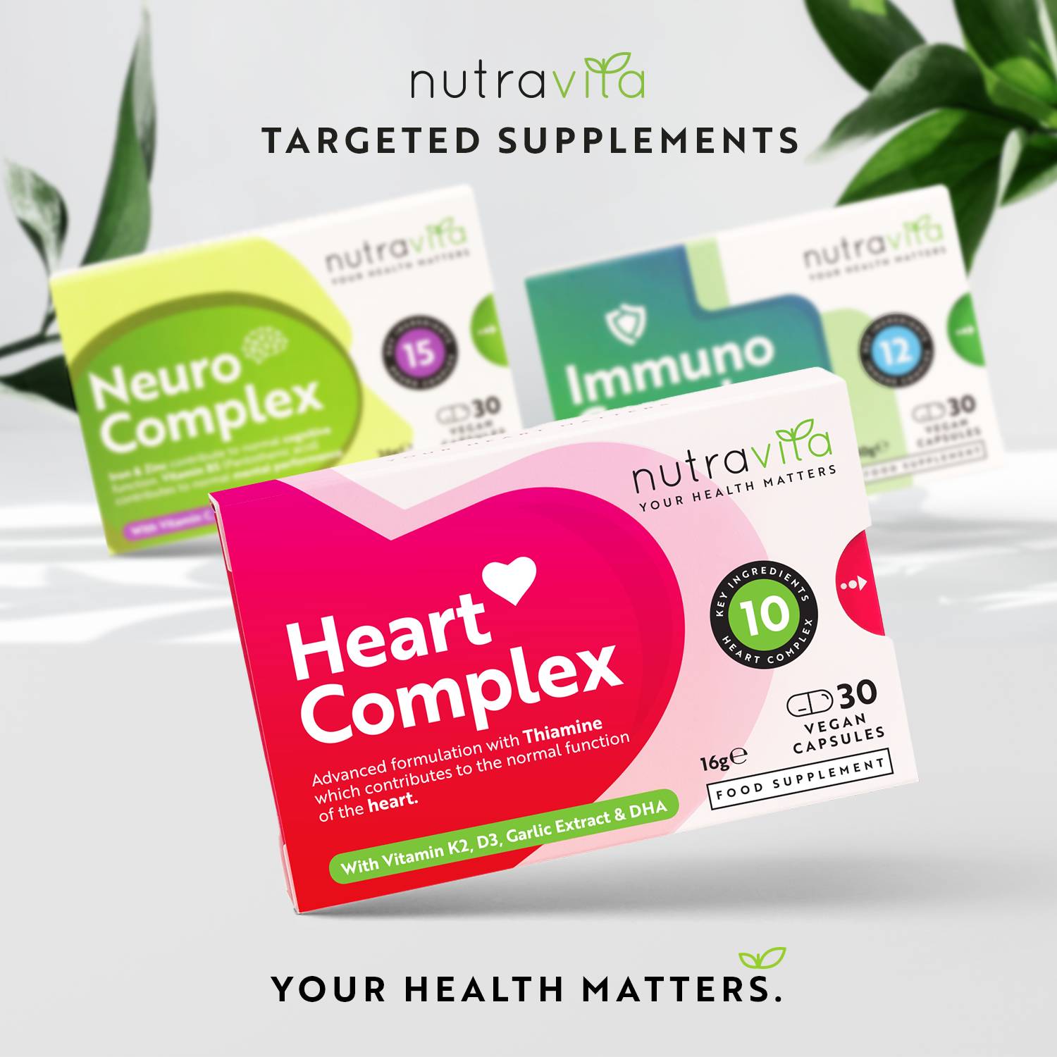 Advanced Heart Complex - 30 Vegan Capsules - 10 Key Ingredients