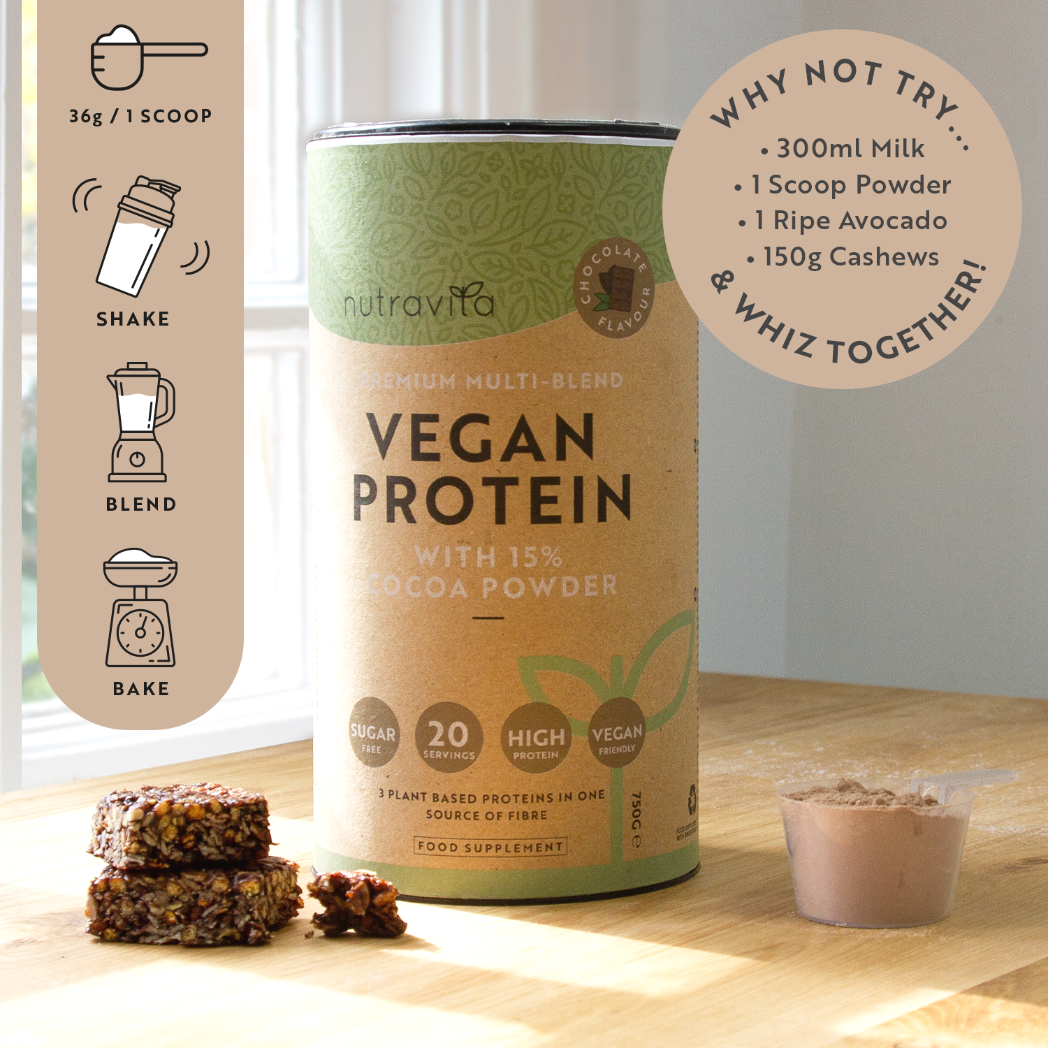 Vegan Chocolate Protein Powder