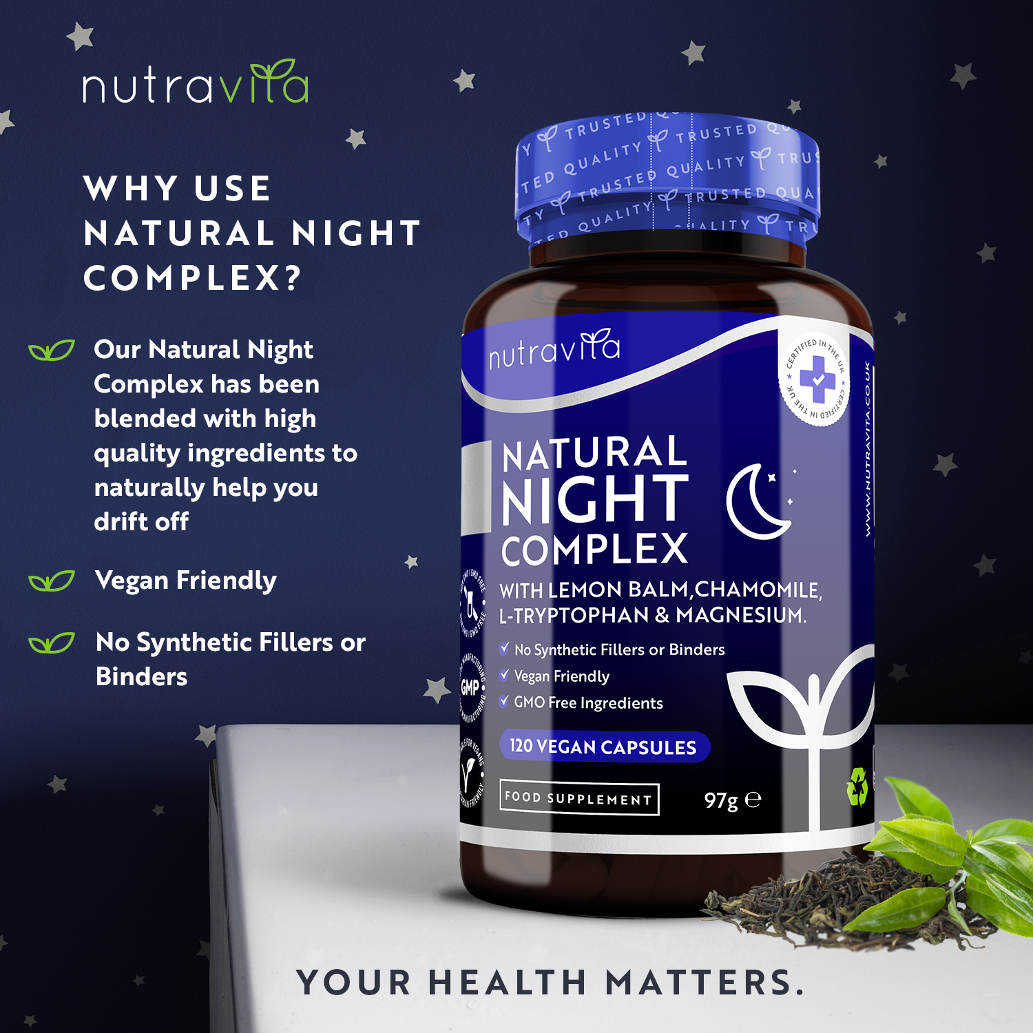 Natural Night Complex 120 Vegan Capsules