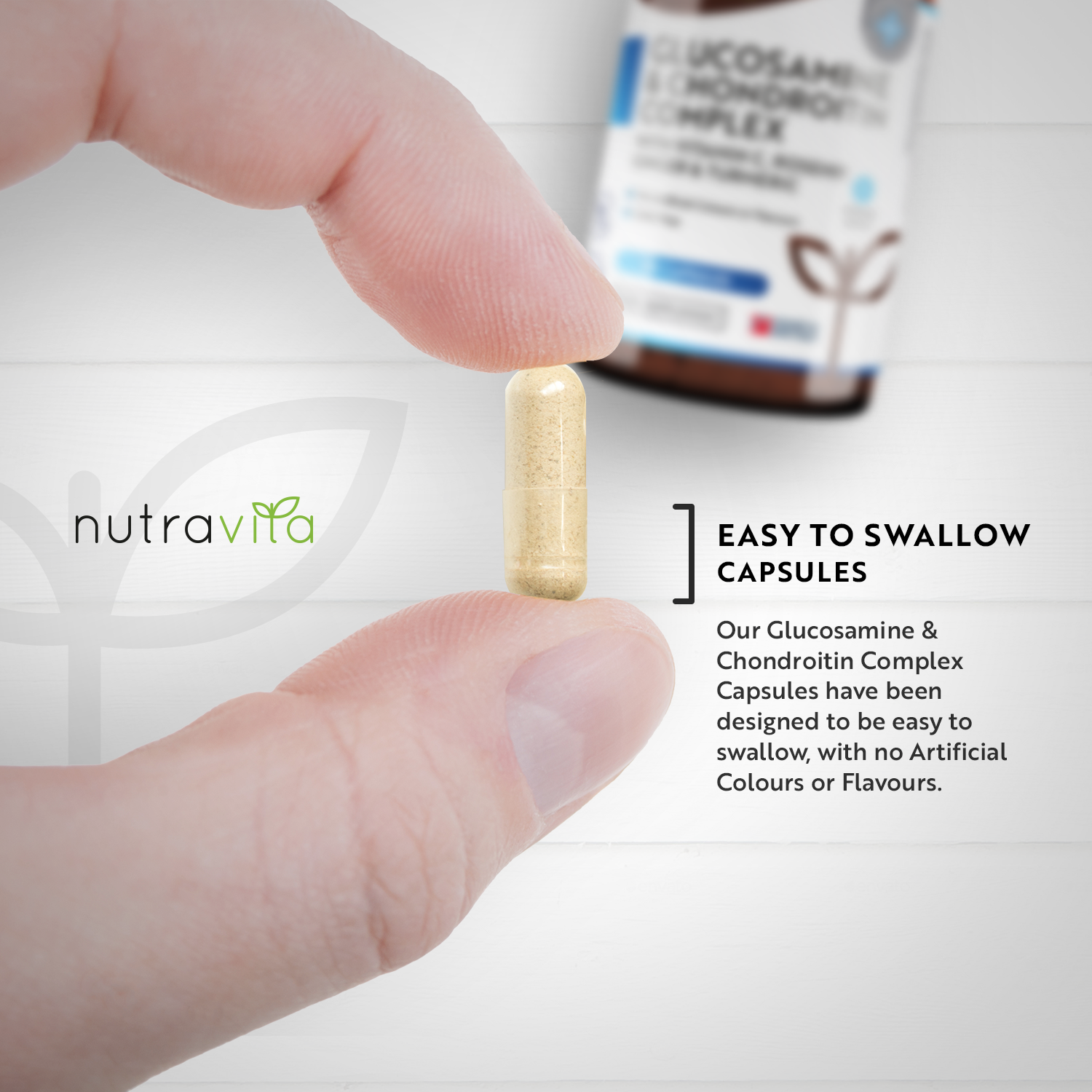 Glucosamine Chondroitin 180 Capsules with Turmeric, Ginger & Vitamin C